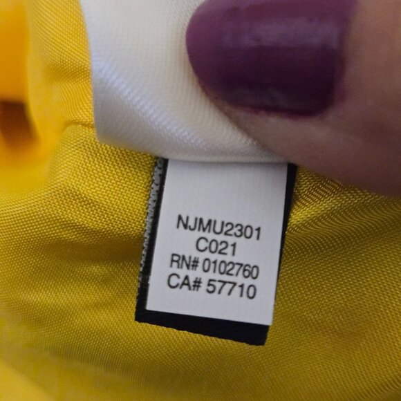 Kate Spade New York Cathleen Print Yellow Silk Wrap Dress Full Bloom Size 4 - Picture 9 of 10